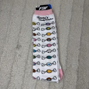 New Bruce's Candy Kitchen Knee High Taffy Socks Pink‎ Oregon Size Large